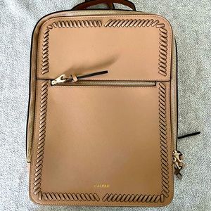 Calpak Kaya laptop backpack in caramel